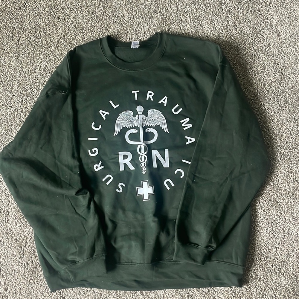 RN sweatshirt ICU trauma